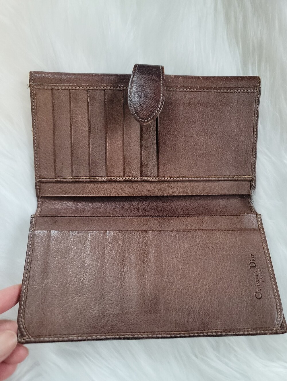 Dior Vintage Wallet Brown, Leather - Picture 5 of 11